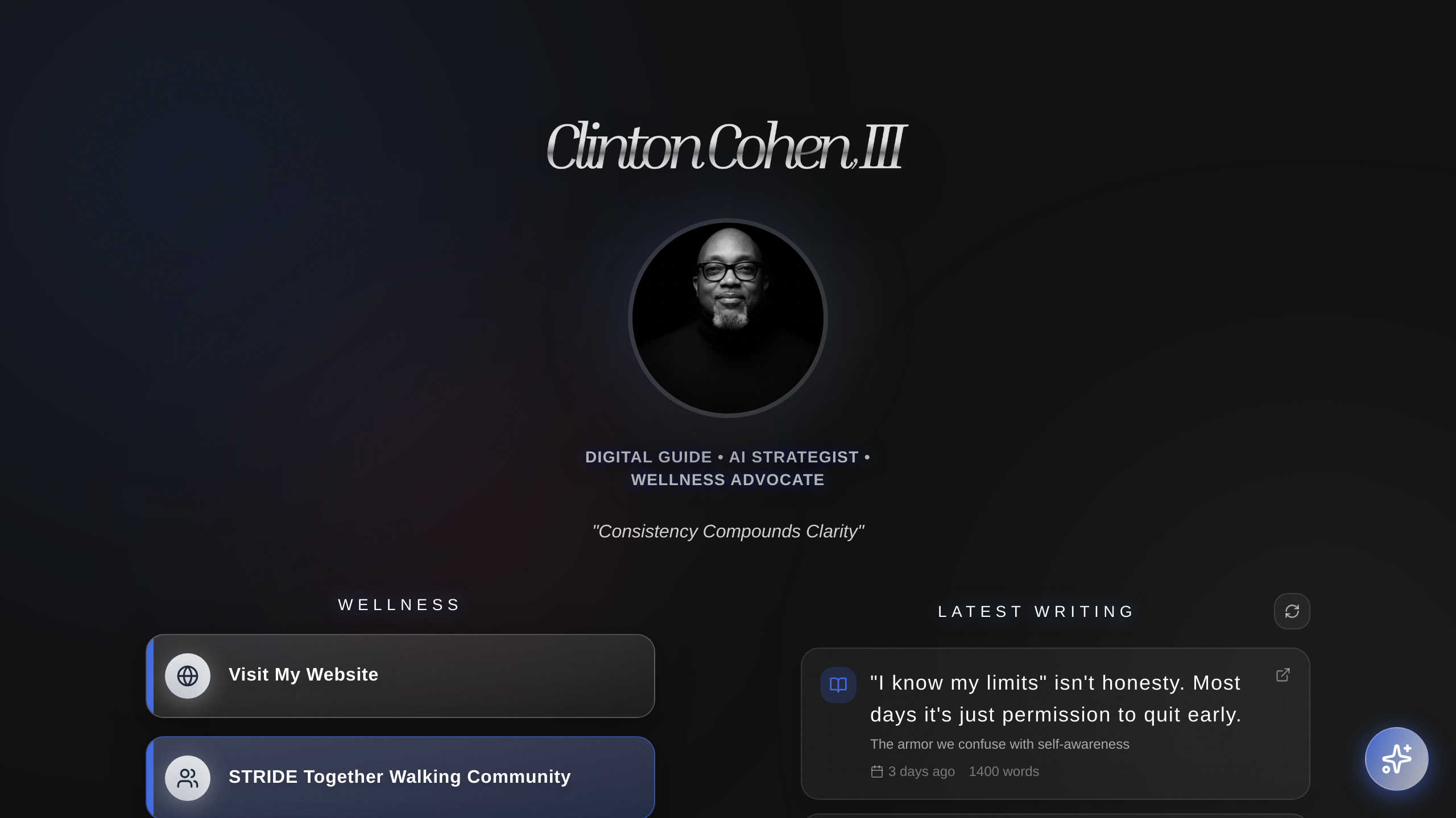My Links — Clinton Cohen, III